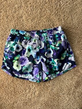 Old Navy Girls Navy Floral Athletic Shorts | XL (14)